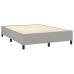 vidaXL Cama box spring con colchón tela gris claro 140x190 cm