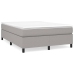Cama box spring con colchón tela gris claro 140x200 cm
