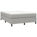 Cama box spring con colchón tela gris claro 140x200 cm