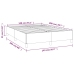 Cama box spring con colchón tela gris claro 140x200 cm