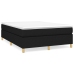 Cama box spring con colchón tela negro 140x200 cm