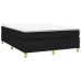 Cama box spring con colchón tela negro 140x200 cm