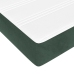 Cama box spring con colchón terciopelo verde oscuro 120x200 cm