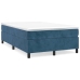 Cama box spring con colchón terciopelo azul oscuro 120x200 cm