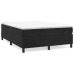 Cama box spring con colchón terciopelo negro 140x190 cm