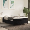 vidaXL Cama box spring con colchón terciopelo negro 140x190 cm