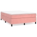 Cama box spring con colchón terciopelo rosa 140x190 cm