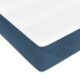 Cama box spring con colchón terciopelo azul oscuro 180x200 cm