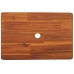 Taburete de madera maciza de acacia 38x26x22 cm