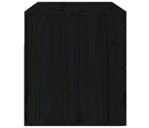 Mesitas de noche de pared 2 uds negro 50x36x40 cm