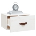 Mesitas de noche de pared 2 uds blanco 40x29,5x22 cm