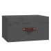 Mesita de noche de pared 2 uds gris 40x29,5x22 cm