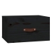 Mesitas de noche de pared 2 uds negro 40x29,5x22 cm