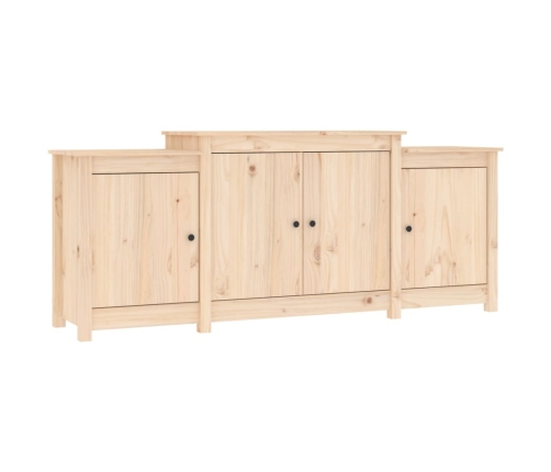 Aparador de madera maciza de pino 164x37x68 cm