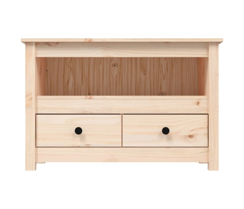 vidaXL Mueble de TV de madera maciza de pino 79x35x52 cm