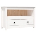 Mueble para TV de madera maciza de pino blanco 79x35x52 cm