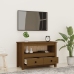 Mueble de TV madera maciza de pino marrón miel 79x35x52 cm