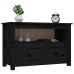 Mueble de TV de madera maciza de pino negro 79x35x52 cm