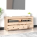 Mueble de TV de madera maciza de pino 114x35x52 cm