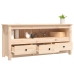 Mueble de TV de madera maciza de pino 114x35x52 cm