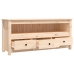 Mueble de TV de madera maciza de pino 114x35x52 cm