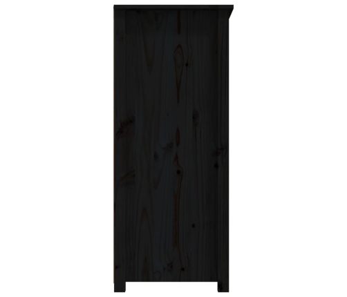 Aparador de madera maciza de pino negro 83x41,5x100 cm