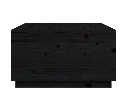 Mesa de centro de madera maciza de pino negro 80x80x45 cm