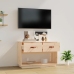 Mueble de TV de madera maciza de pino 90x40x60 cm