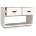 Mueble para TV madera maciza de pino blanco 90x40x60 cm