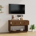 Mueble de TV madera maciza de pino marrón miel 90x40x60 cm