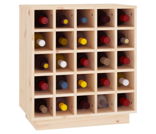 Botellero de madera maciza de pino 55,5x34x61 cm