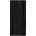 Botellero de madera maciza de pino negro 56x25x56 cm