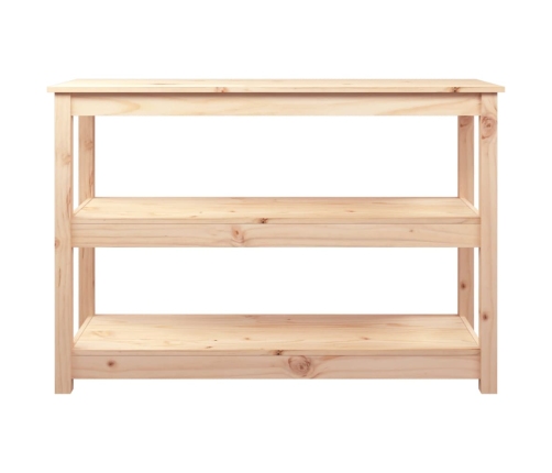 Mesa consola madera maciza de pino 110x40x74 cm