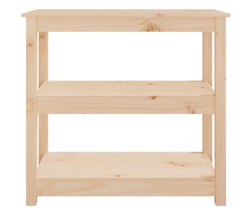 Mesa consola madera maciza de pino 80x40x74 cm