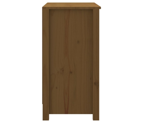 vidaXL Estantería madera maciza de pino marrón miel 80x35x68 cm