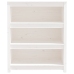 vidaXL Estantería madera maciza de pino blanca 80x35x97 cm