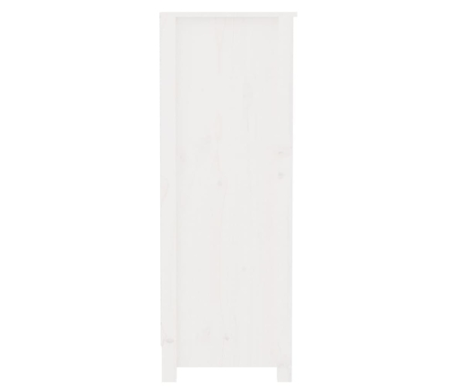 vidaXL Estantería madera maciza de pino blanca 80x35x97 cm