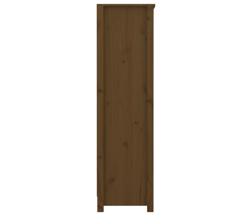 Estantería madera maciza de pino marrón miel 80x35x126 cm