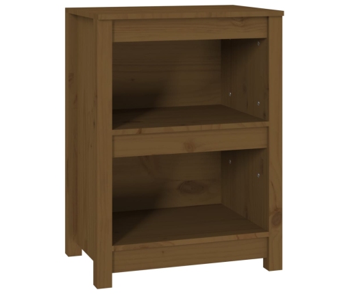 Estantería madera maciza de pino marrón miel 50x35x68 cm