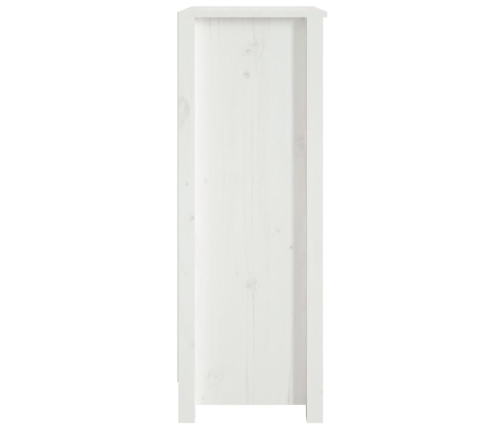 vidaXL Estantería madera maciza de pino blanca 50x35x97 cm