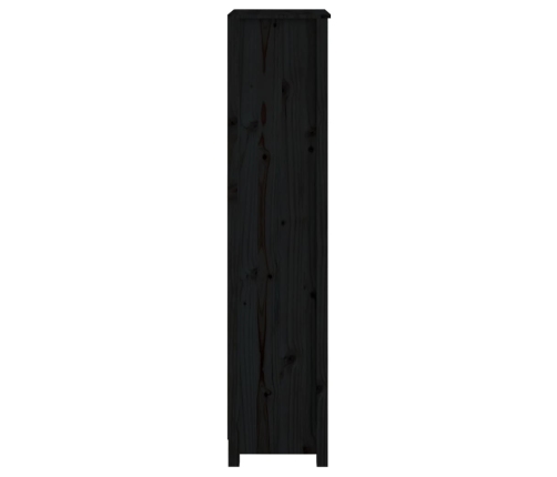 vidaXL Estantería madera maciza de pino negra 50x35x154 cm