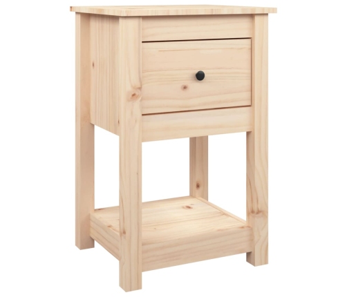 Mesita de noche madera maciza de pino 40x35x61,5 cm