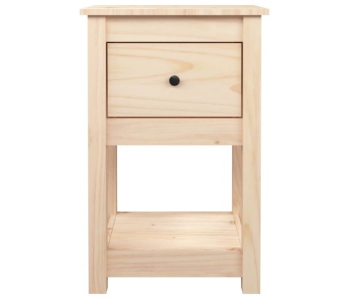 Mesita de noche madera maciza de pino 40x35x61,5 cm