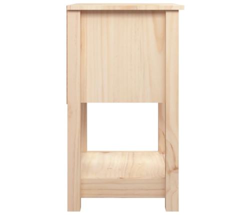 Mesita de noche madera maciza de pino 40x35x61,5 cm