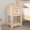 Mesita de noche madera maciza de pino 40x35x61,5 cm