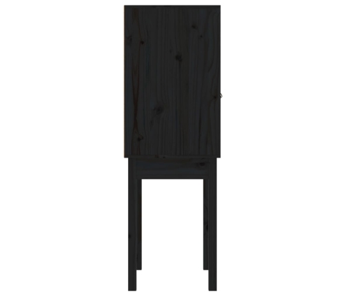 Aparador alto madera maciza de pino negro 60x40x120 cm