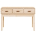 Mesa consola madera maciza de pino 114x40x75 cm