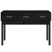 Mesa consola madera maciza de pino negro 114x40x75 cm