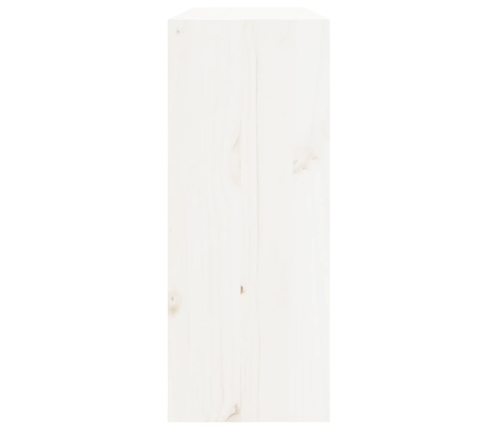 Botellero de madera maciza de pino blanco 62x25x62 cm