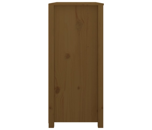 Armario auxiliar madera maciza de pino marrón miel 100x40x90 cm